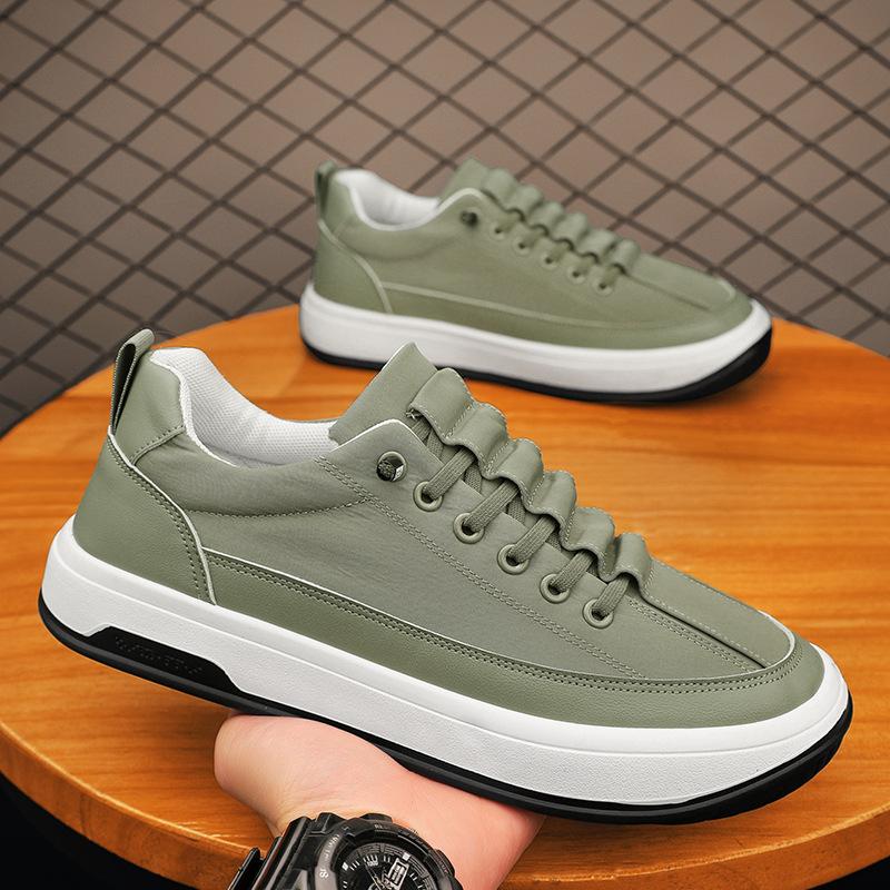 High quality ice silk cloth breathable low top men's shoes