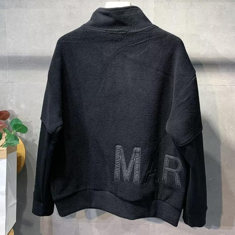 N1023 2024 new men's grain fleece trendy handsome tops