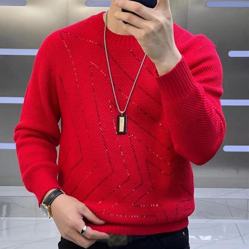 N1125 Men's autumn and winter sequined casual sweater