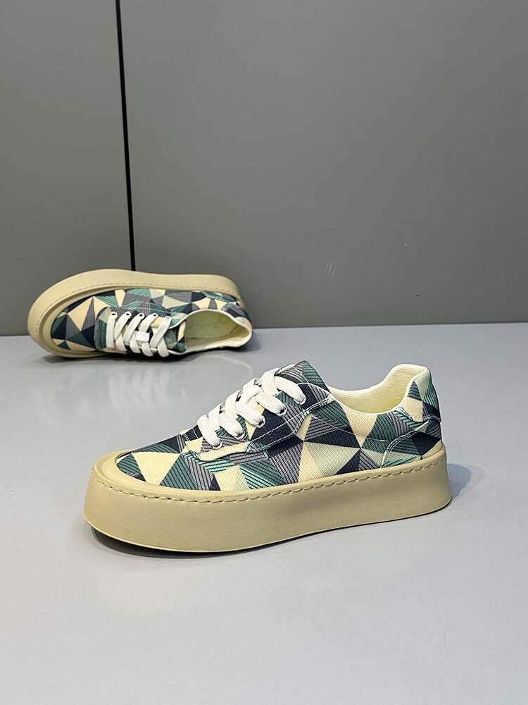 Men's trendy breathable printed sneakers