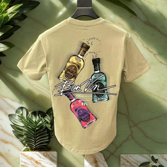 N0705 Summer casual trendy all-match printed T-shirt