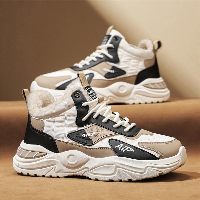 N0103 Men's winter warm high top casual shoes