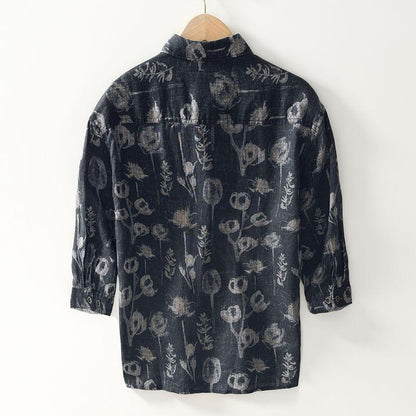 N0709 Summer casual all-match printed jacket