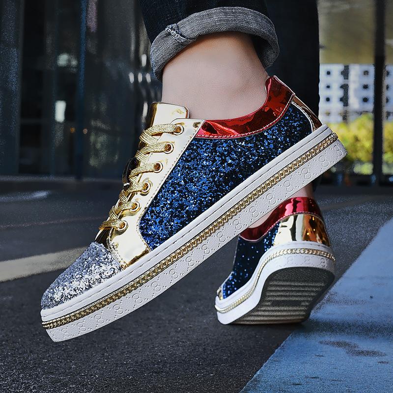 2024 trendy fashion glitter sneakers