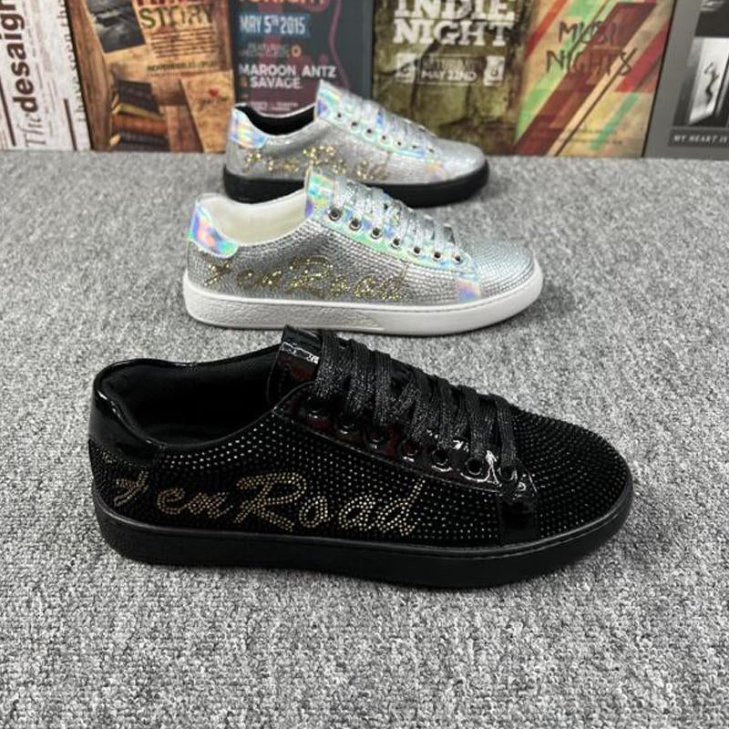 N0612 New style casual trendy fashion rhinestone sneakers