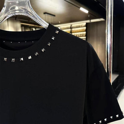 N0823 New Fashion Rivet T-shirt