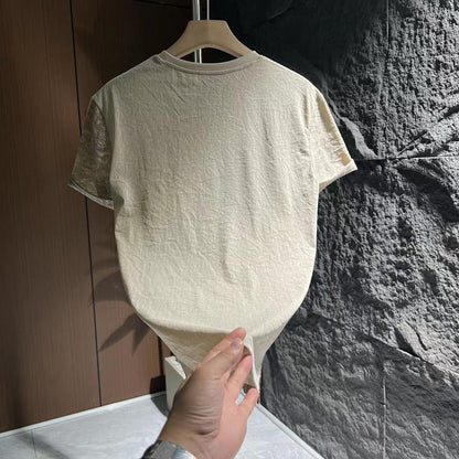 N0723 Summer Men's Slim Round Neck Casual T-shirt