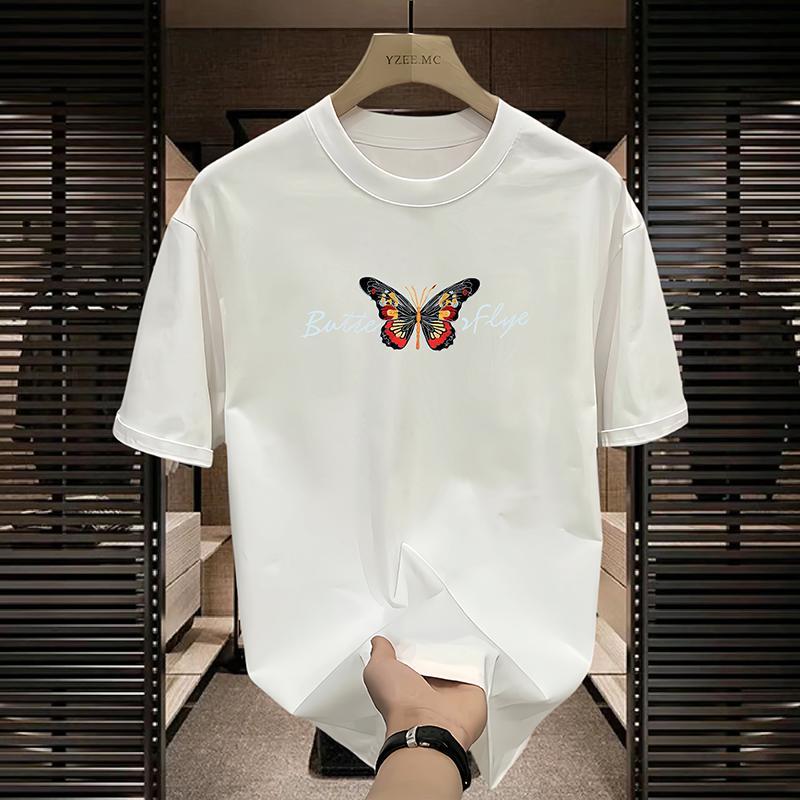 N0627 Fashionable embroidered butterfly casual T-shirt