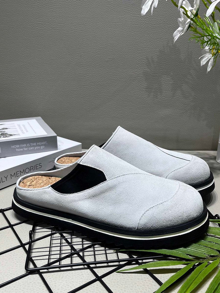 Cow leather lightweight Birkenstock slippers