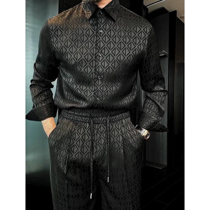 N1220 Men's Fashion Printed Suit