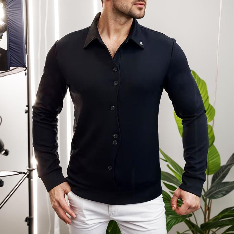 N1101 2024 new men's fashion light luxury handsome shirt