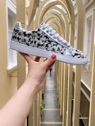 Men's casual ink pattern sneakers