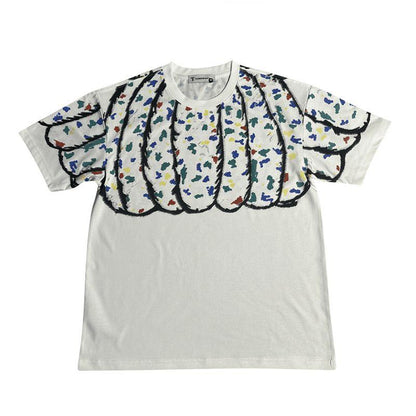 N0722 Summer men's versatile trendy printed T-shirt