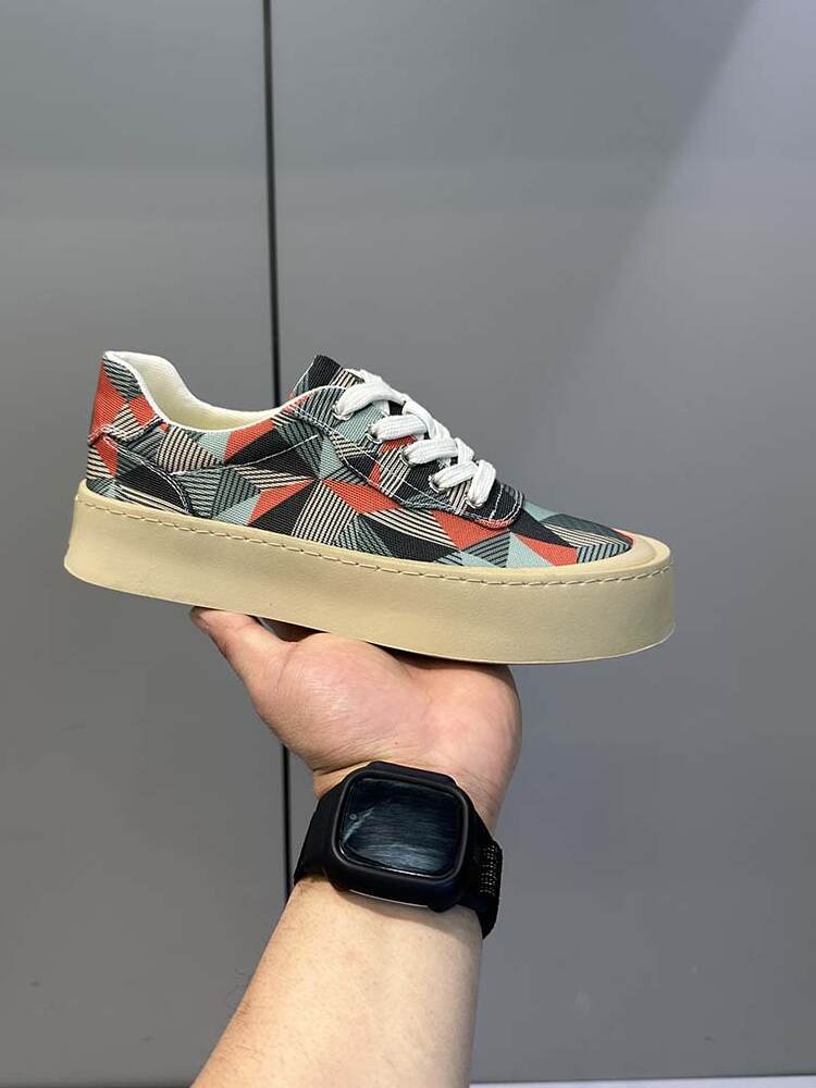 Men's trendy breathable printed sneakers