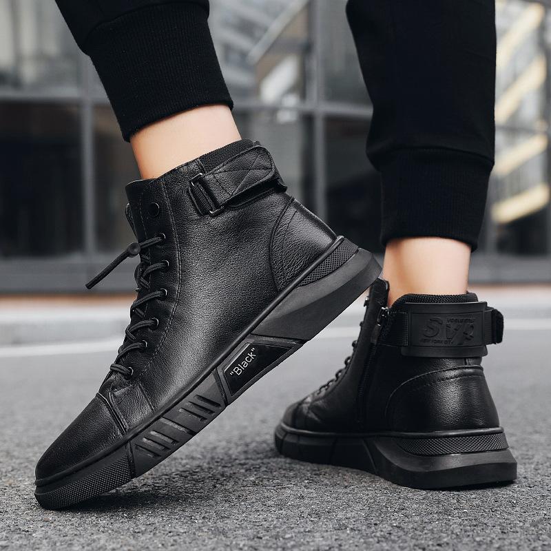 Men's High-top Casual Leather Boots