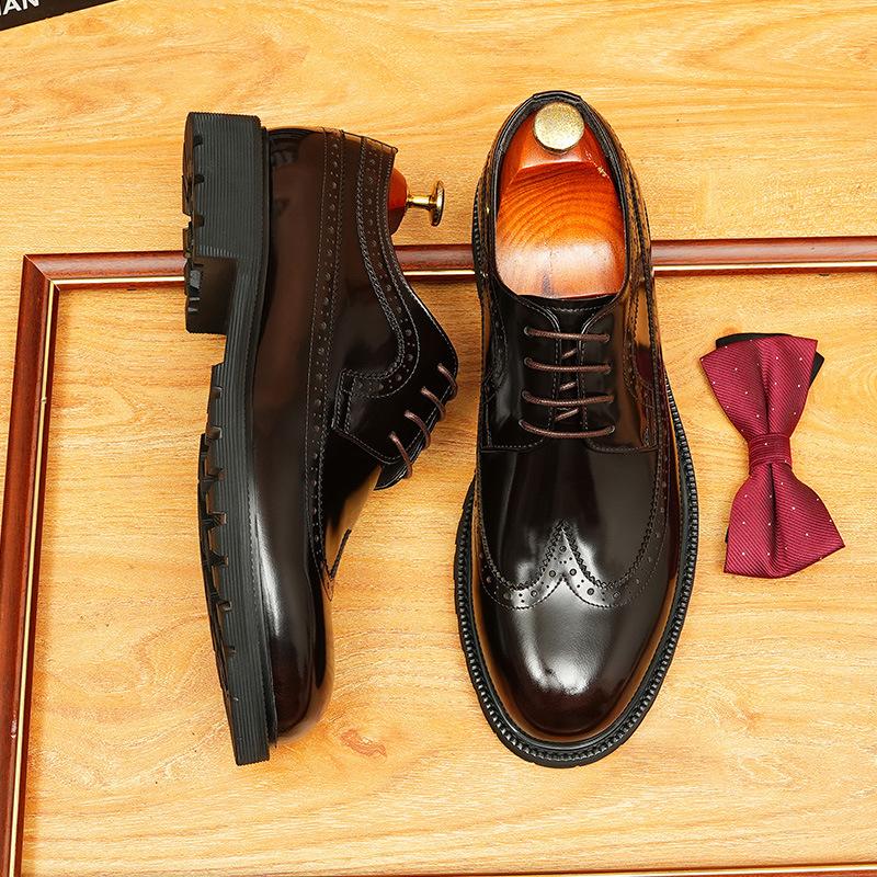 Brock Carved Leather Shoes