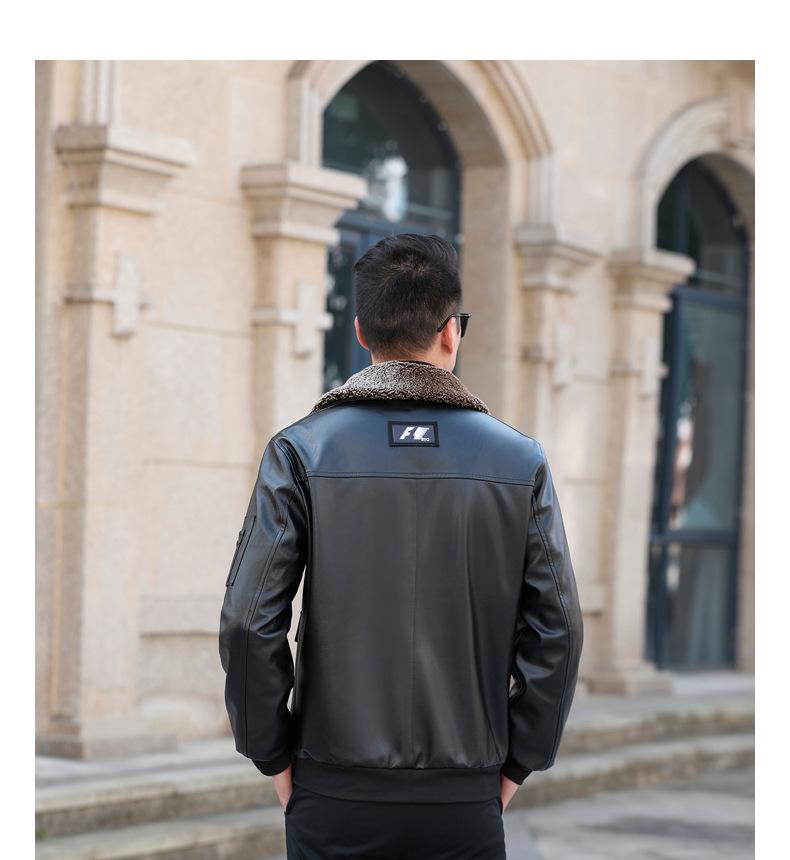 Flying Leather Jacket Male