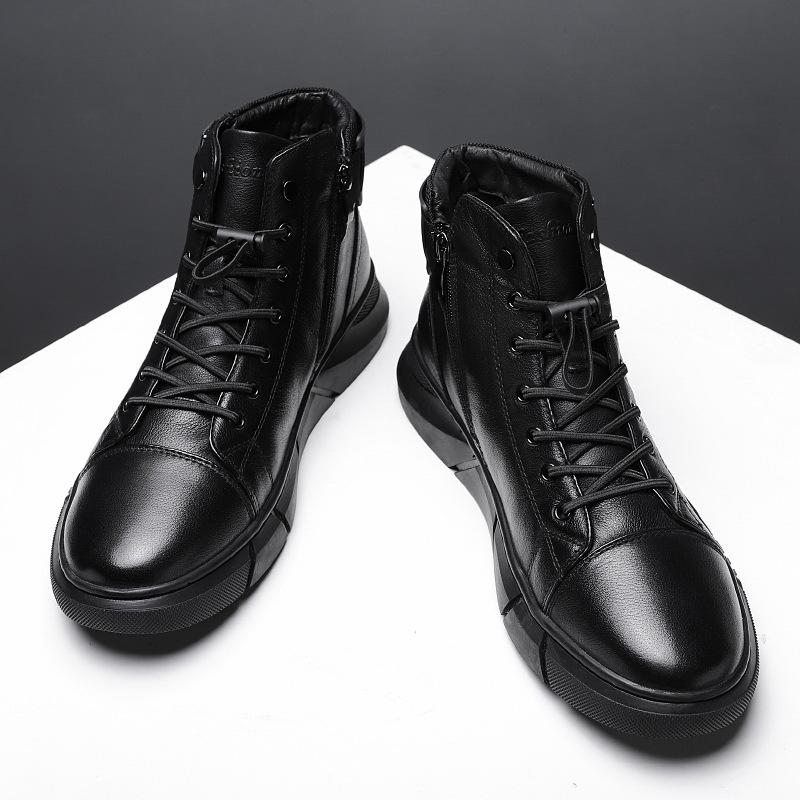 Men's High-top Casual Leather Boots