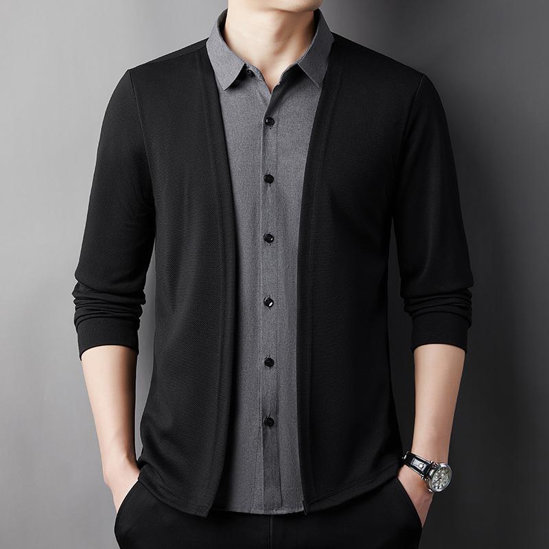 D4282 Fake Two Piece Cardigan【Buy 2 Get Free Shipping】