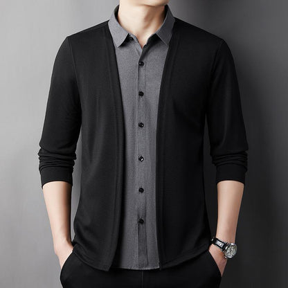 D4282 Fake Two Piece Cardigan【Buy 2 Get Free Shipping】