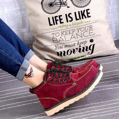 Men's Leather Lace-Up Fashionable Ankle Boots