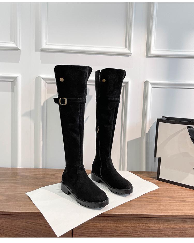 Warm Lamb Wool Knee High Boots