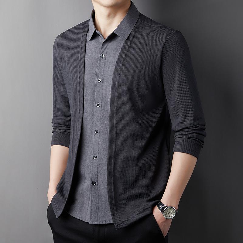 D4282 Fake Two Piece Cardigan【Buy 2 Get Free Shipping】