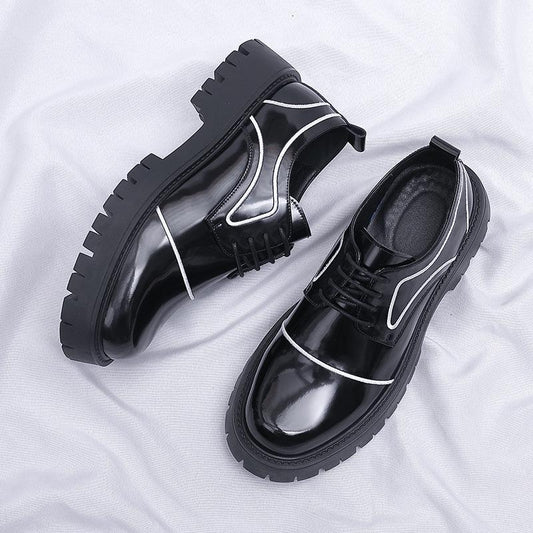 Thick-soled Leather Shoes