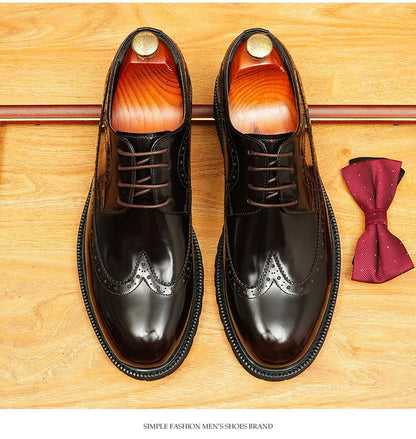 Brock Carved Leather Shoes