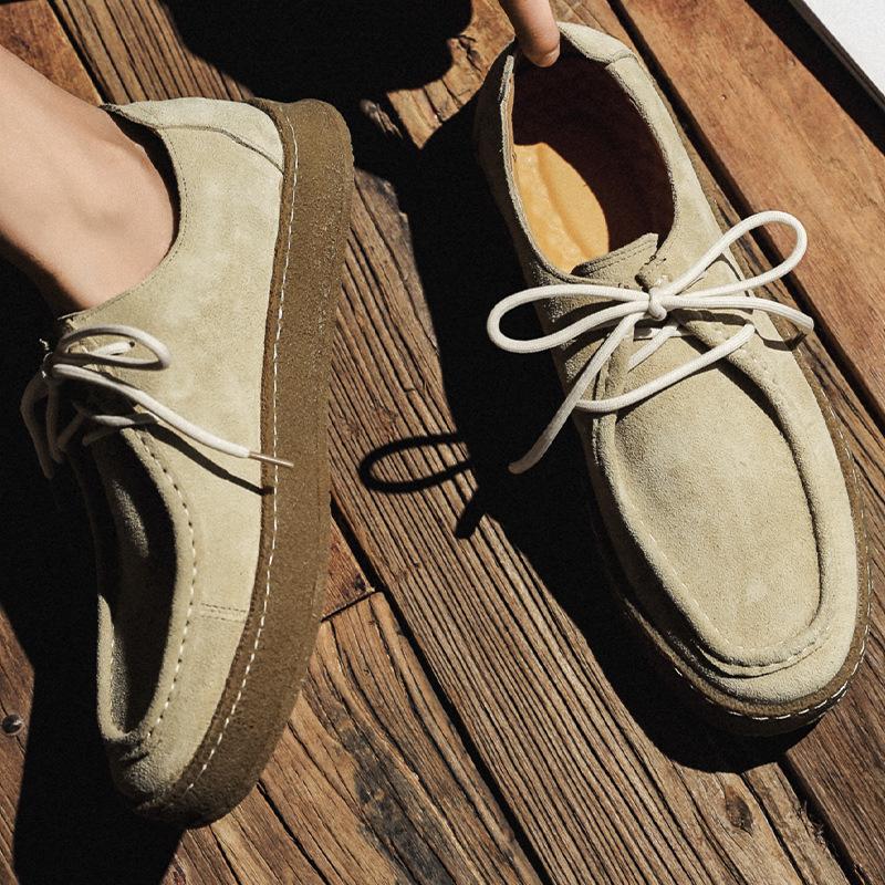 Men's Vintage Tooling Suede Shoes