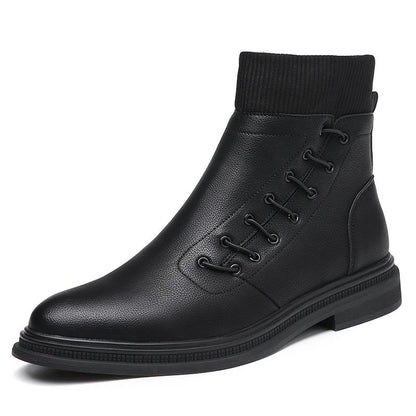 Martin Boots Leather Point-Toe Boots