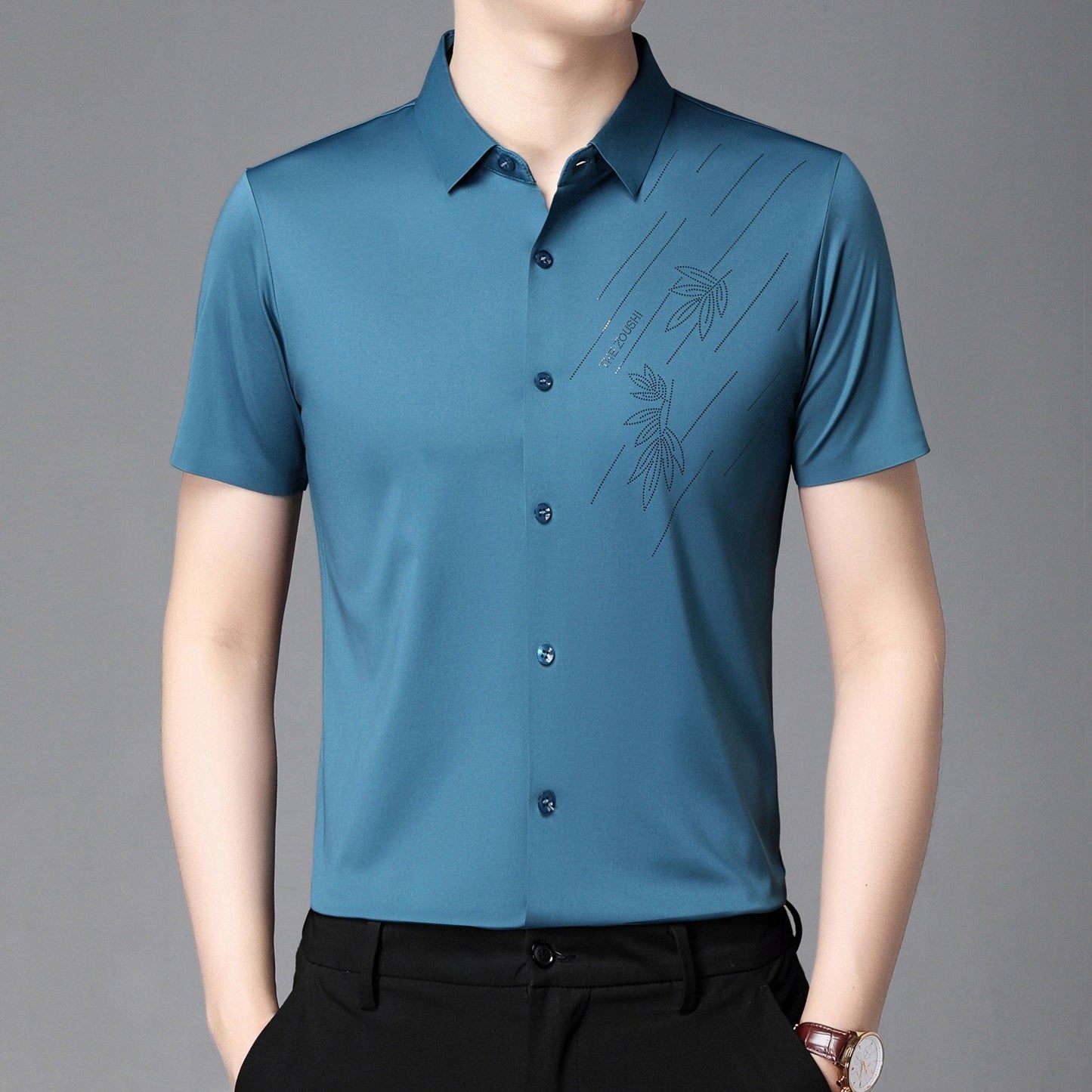 2023 light luxury anti-wrinkle ice silk shirt