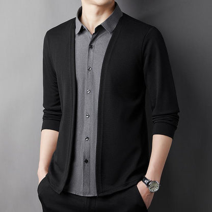 D4282 Fake Two Piece Cardigan【Buy 2 Get Free Shipping】