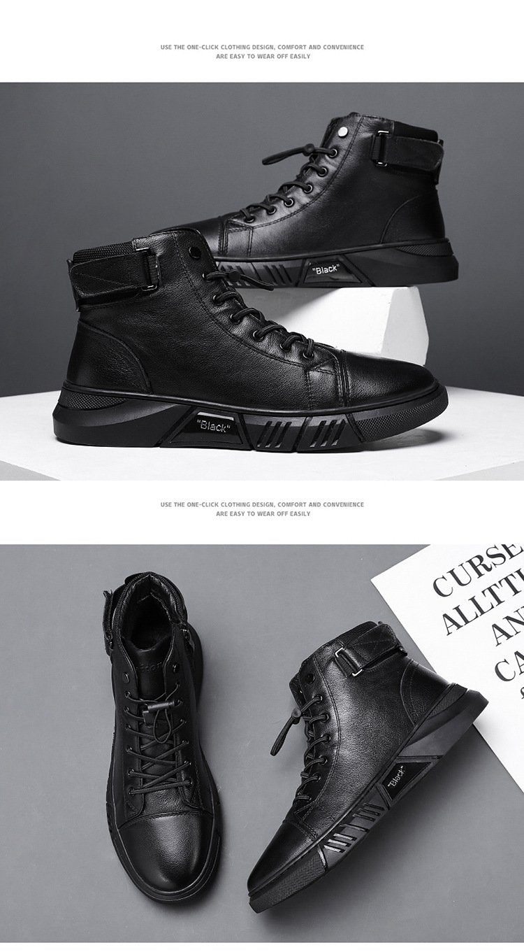 Men's High-top Casual Leather Boots