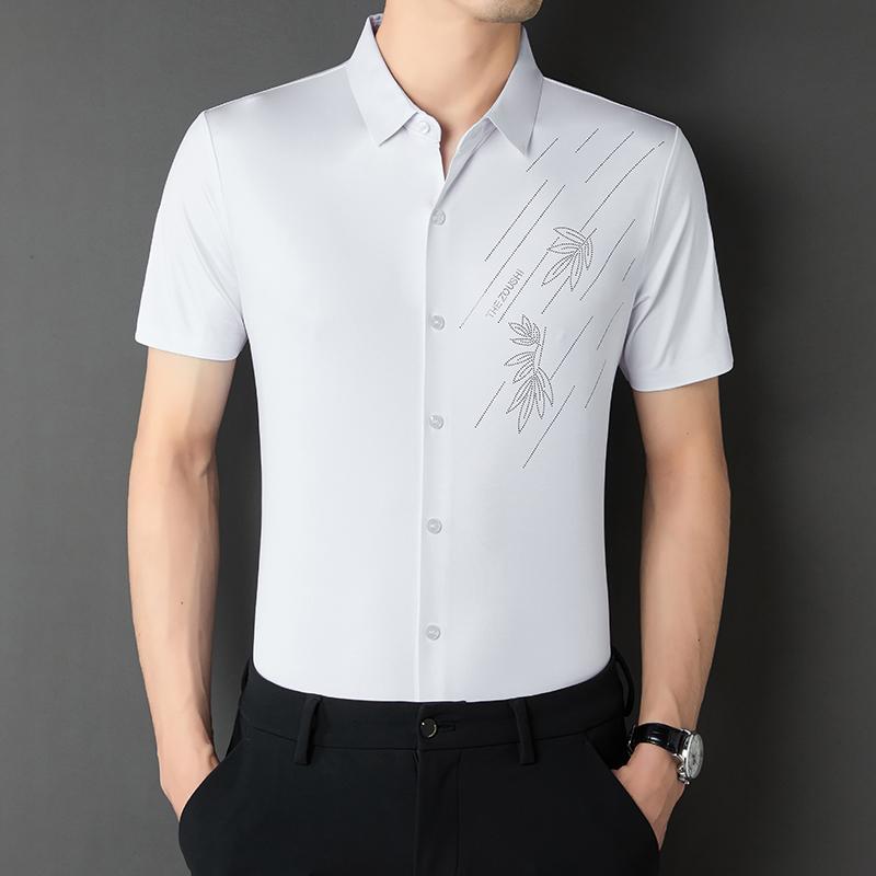 2023 light luxury anti-wrinkle ice silk shirt