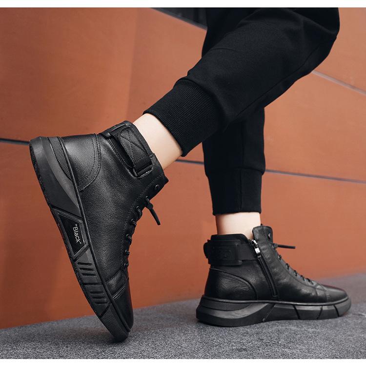 Men's High-top Casual Leather Boots