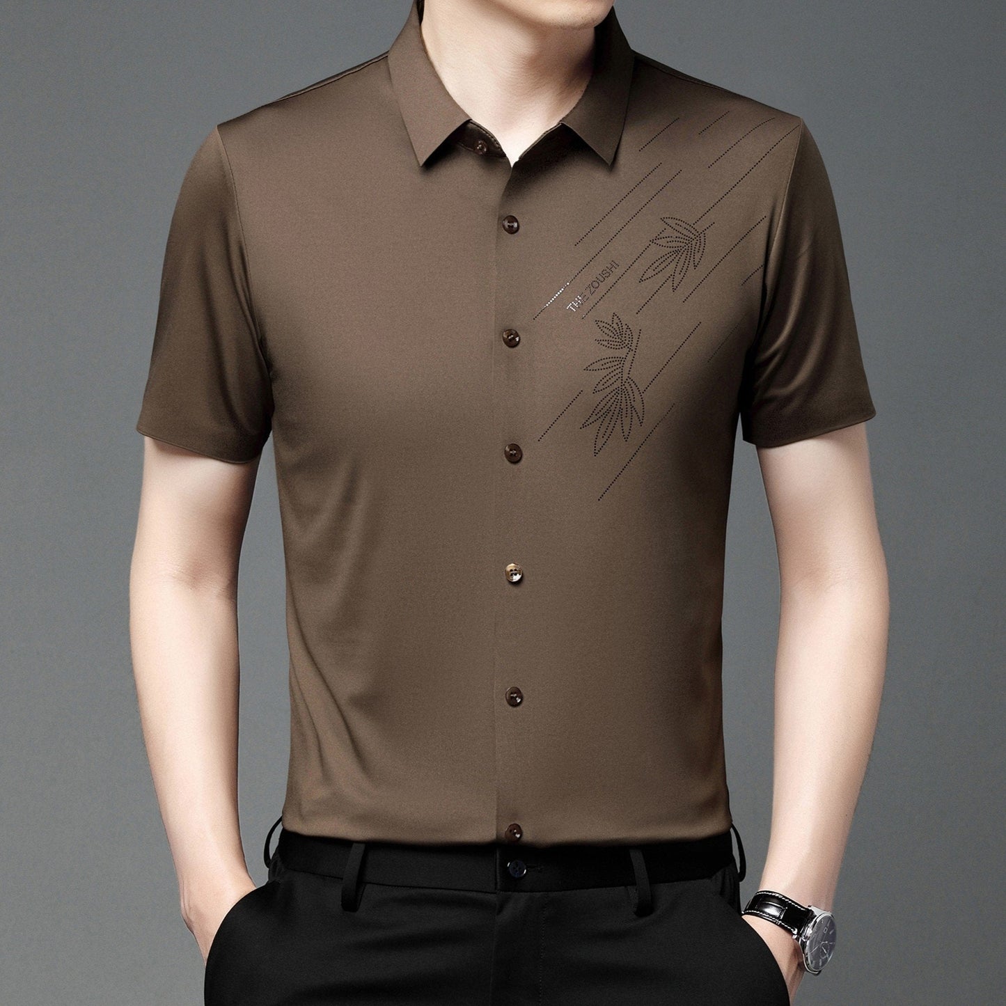 2023 light luxury anti-wrinkle ice silk shirt