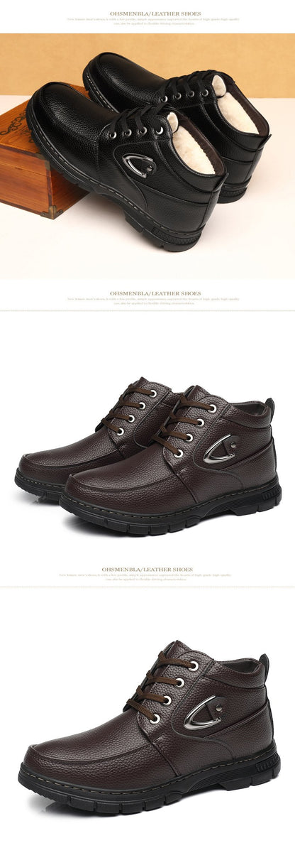 Rubber-soled Leather Shoes