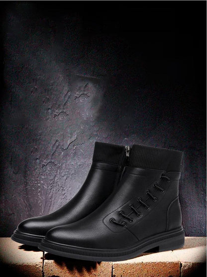 Martin Boots Leather Point-Toe Boots