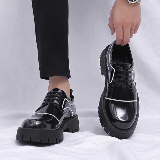 Thick-soled Leather Shoes