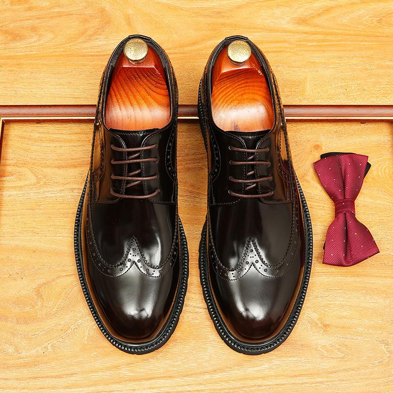 Brock Carved Leather Shoes