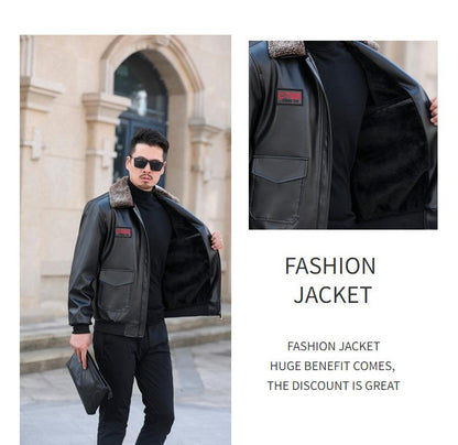 Flying Leather Jacket Male