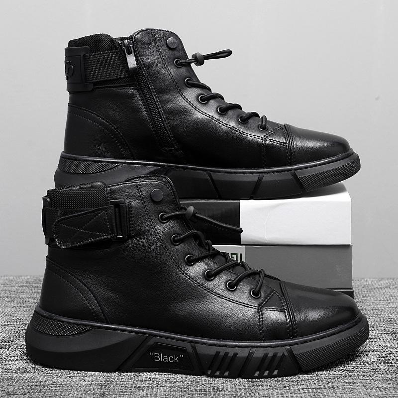 Men's High-top Casual Leather Boots