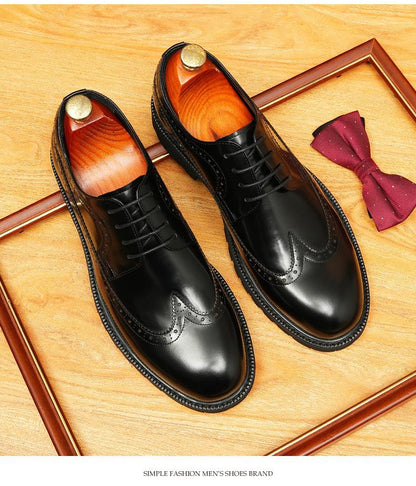 Brock Carved Leather Shoes