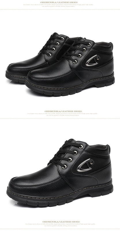 Rubber-soled Leather Shoes