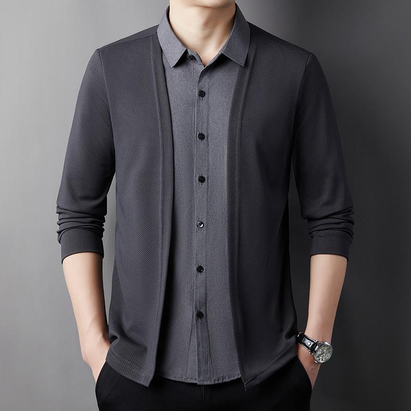 D4282 Fake Two Piece Cardigan【Buy 2 Get Free Shipping】
