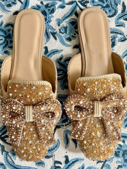 Bow Sparkle Mules