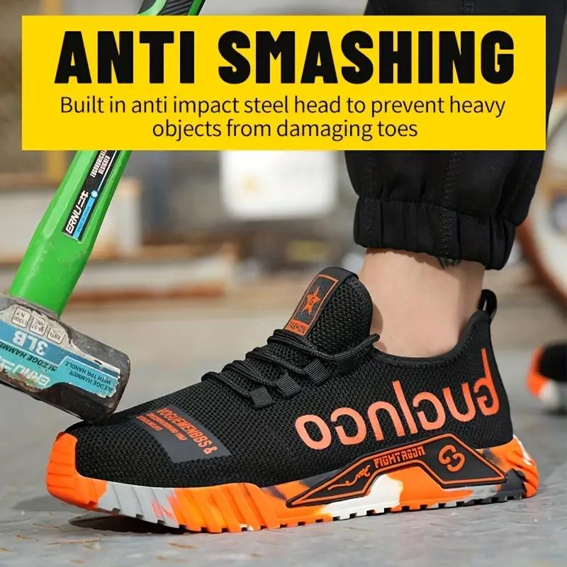 TX-20 Men's Anti-smash Non-Slip Breathable Work Safety Shoes