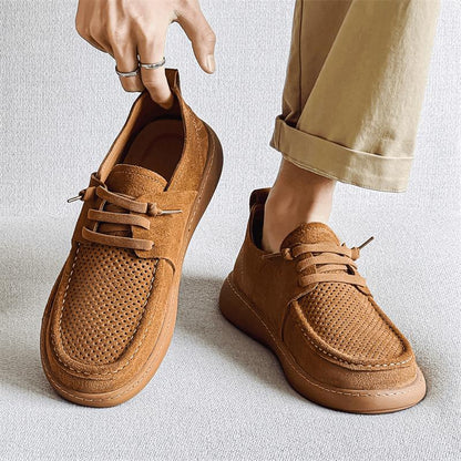 N0521 Retro soft sole leather casual shoes