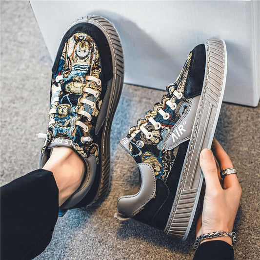 N0612 2024 Summer New Style Printed Street Fashion Canvas Casual Shoes